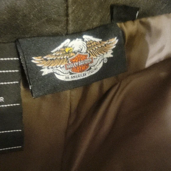 Harley-Davidson Leather Dark Brown Bootcut Pants - Picture 5 of 10